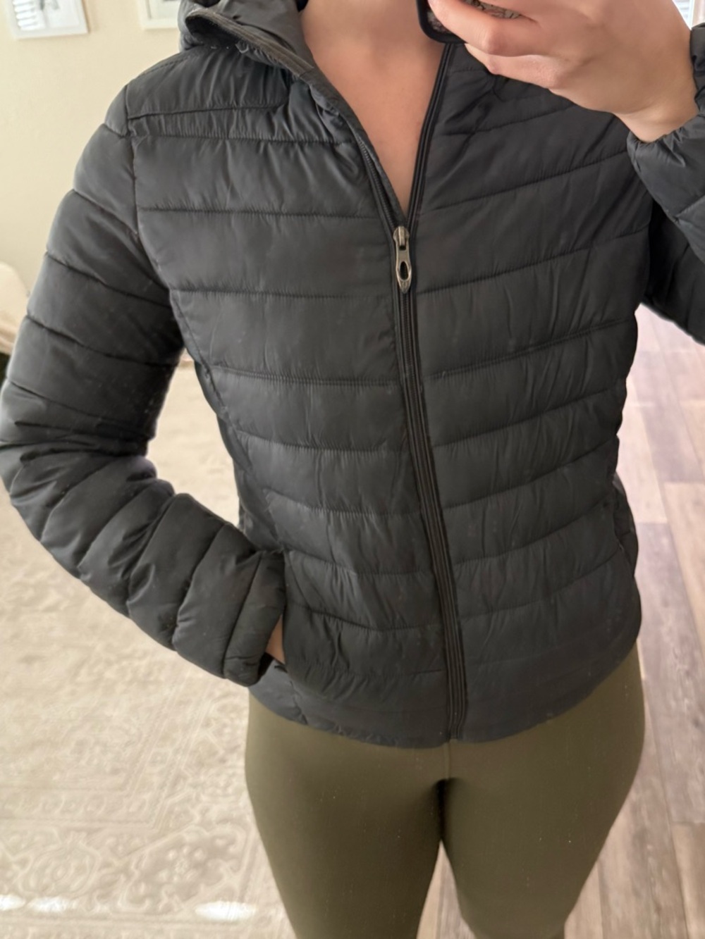 🩶Spyder Grey Puffer Jacket - women’s size small 🩶